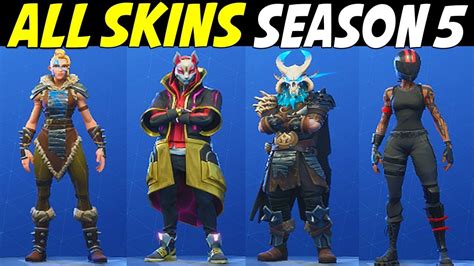 skin saison 5 fortnite|Fortnite Season 5 Complete Skins Guide